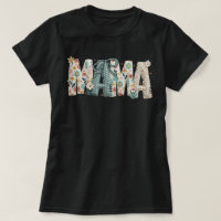 MAMA Floral Patchwork Costurado com Laço Dia das M