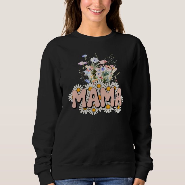 Camiseta Mama Floral, Presente do Dia das Mães (Frente)