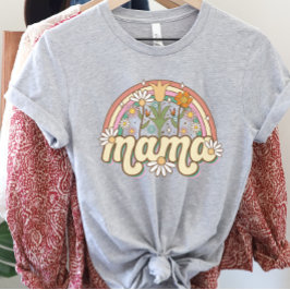 Camiseta Mama Floral Rainbow-Vintage Style-Colorful Primave