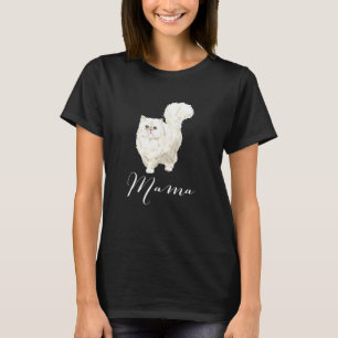 Camiseta Mamã Gata Persa Mãe Gata Mãe Gata Presente Mamãe G