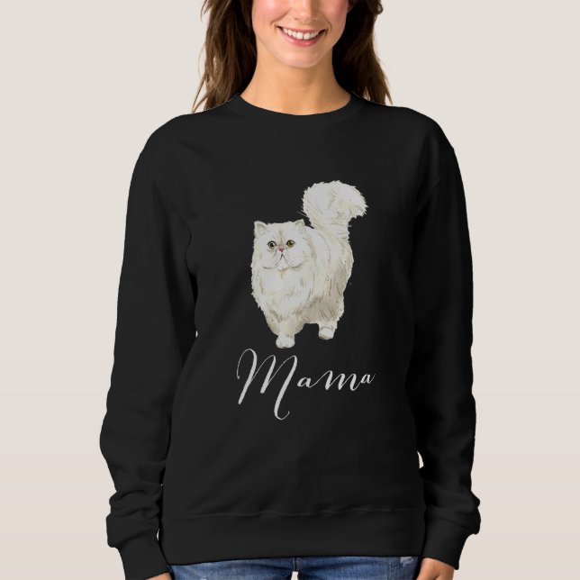 Camiseta Mamã Gata Persa Mãe Gata Mãe Gata Presente Mamãe G (Frente)