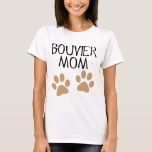Camiseta Mamã grande de Bouvier das patas