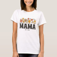 Mama Groovy Flower Retro Vintage Floral Custom Mãe