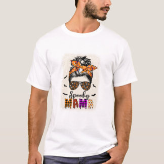 Camiseta Mama Halloween Coque Desgrenhado