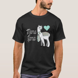 Camiseta Mama Lhama Apaixonada por Alpaca Camelo Mãe Mulher