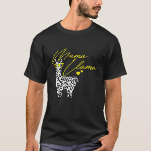 Camiseta Mama Lhama Estampa de Leopardo Mama Lhama Estampa
