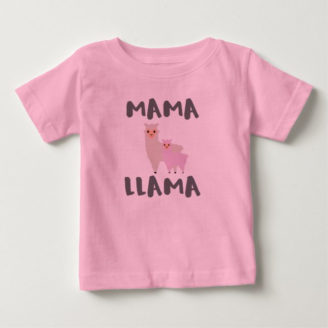 Camiseta Mama Llama Mãe (Frente)