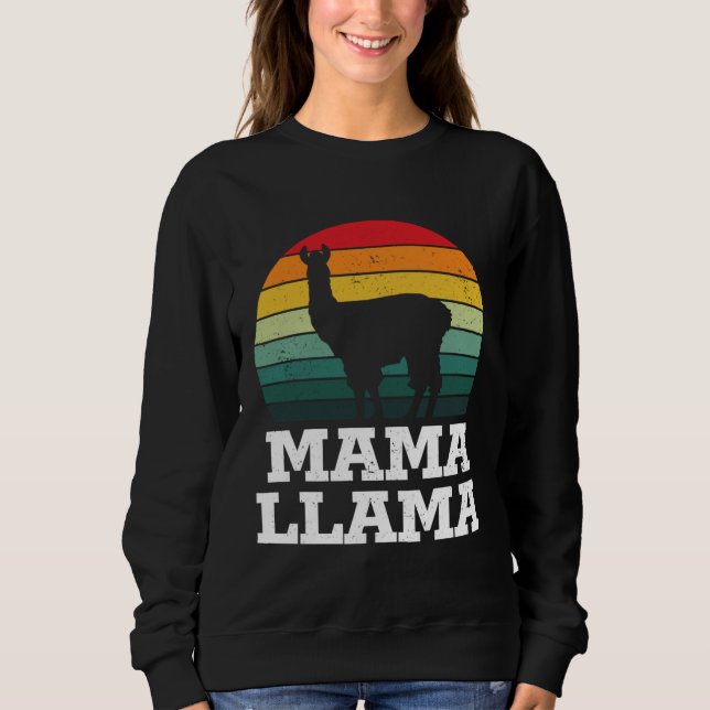 Camiseta Mama Llama Mãe Feliz Dia das Mães (Frente)