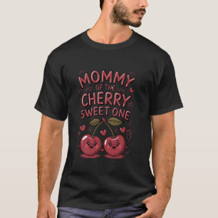 Camiseta Mama Mãe da cereja mais doce Família Correspondent