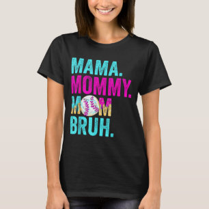 Camiseta Mama mamãe mãe bruh beisebol gotejamento sorvete