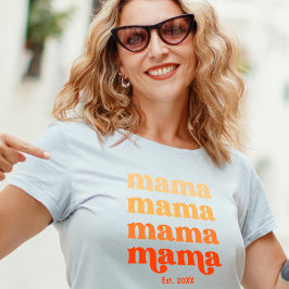 Camiseta Mama Moderna Elegante do Primeiro Dia de as mães