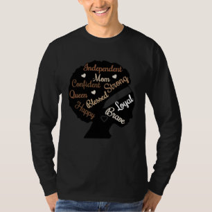 Camiseta Mama Negra Mãe Afro-Americana História Negra Mont