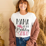 Camiseta Mama of the Birthday Girl Custom Matching Family<br><div class="desc">When it comes to celebrating a birthday, nothing is more special than having everyone in your family together. That's why we've created custom family matching shirts that will make your little one feel like the star of the show. With our variety of colors and designs, you're sure to find the...</div>