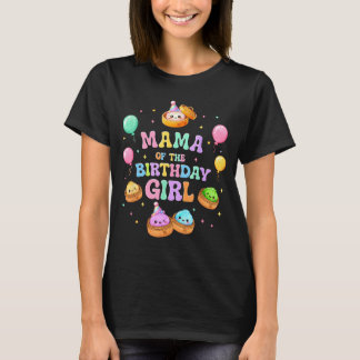 Camiseta Mama of the birthday girl kawaii dumpling squishy