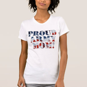 Camiseta mamã orgulhosa do exército