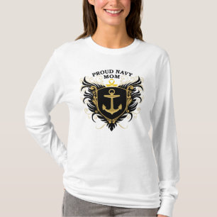 Camiseta Mamã orgulhosa do marinho