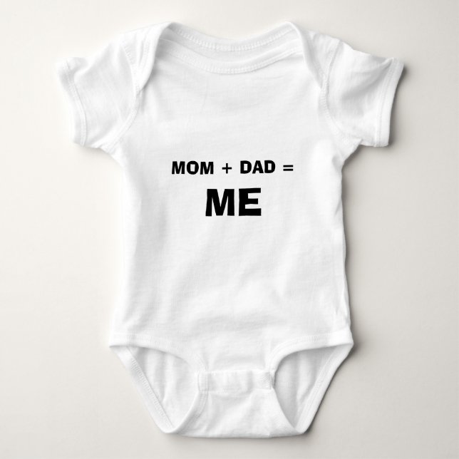 CAMISETA MAMÃ + PAI = MIM (Frente)