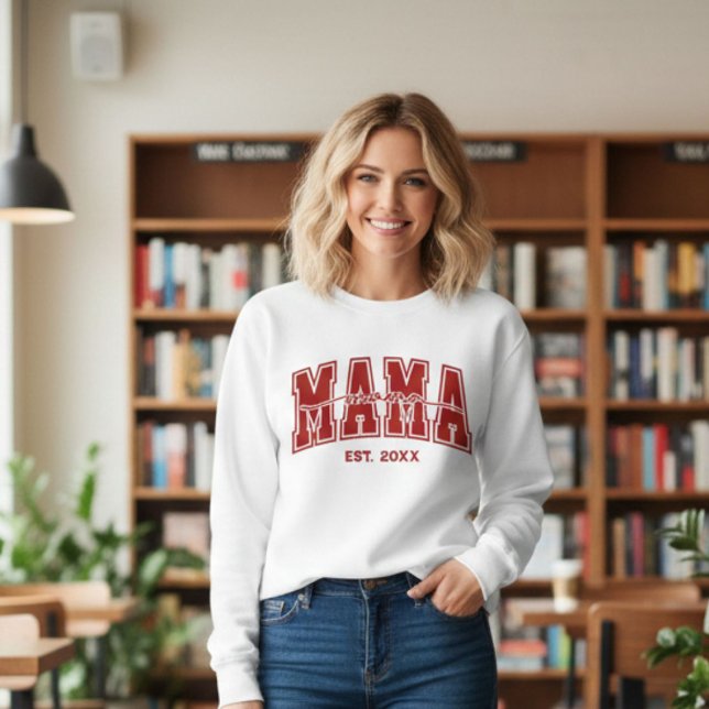 Camiseta Mama Personalizada Ano de Fundação Mãe Estabelecid (Criador carregado)