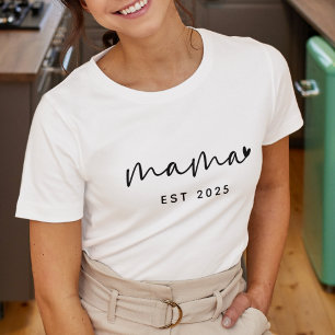 Camiseta Mama Personalizada Ano de Fundação Mãe Simples