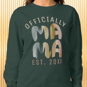 Camiseta Mama Personalizada Est. Ano - Cute Whimsical Retro