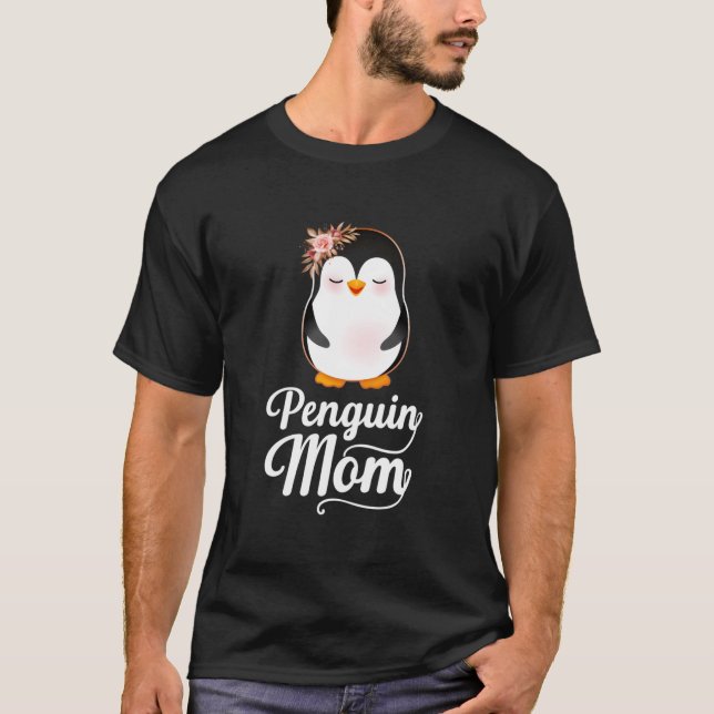 Camiseta Mama Pinguim Gentoo Penguin (Frente)