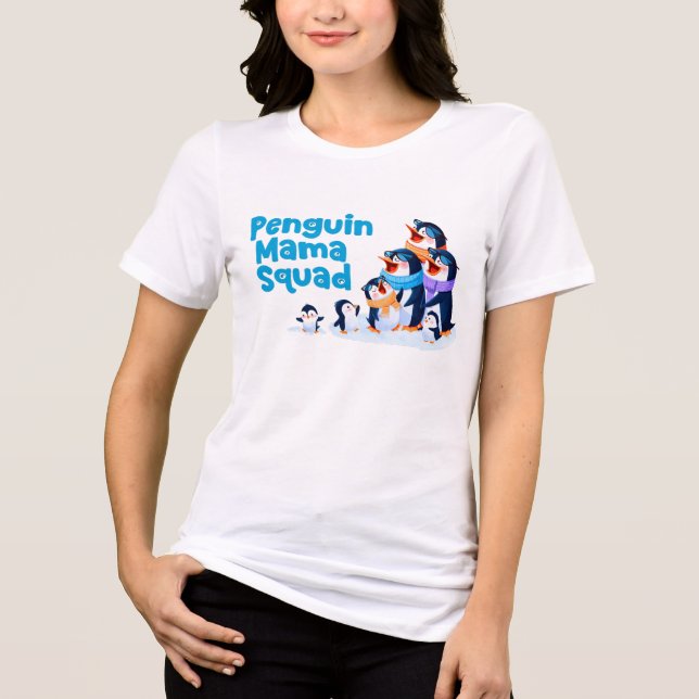 Camiseta mamá pingüina (Frente)