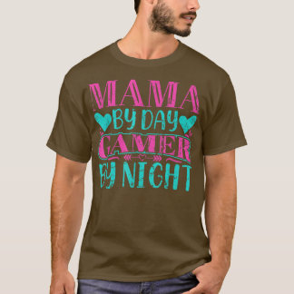 Camiseta Mama Por Dia Gamer Por Dia de as mães Do Jogo Notu