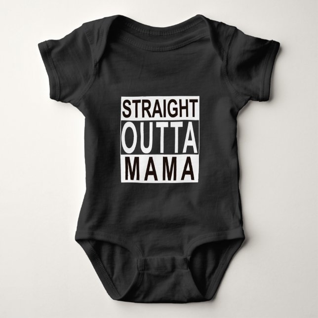 Camiseta Mama reto Bebê Bodysuit de Outta (Frente)