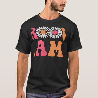 Camiseta Mama Retro Groovy Combinando Família 1º Aniversári