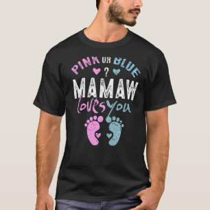 Camiseta Mama rosa ou azul ama sua avó por vovô