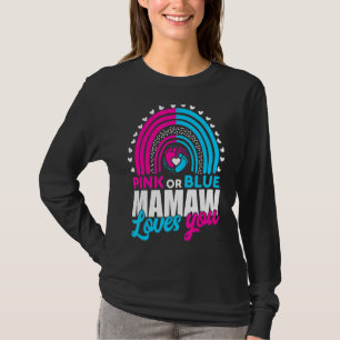 Camiseta Mamã Rosa Ou Azul Te Ama A Revelação De Gênero