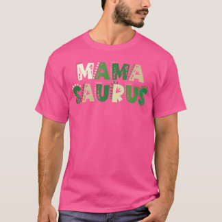 Camiseta Mama Saurus Correspondendo à Família Aniversário H