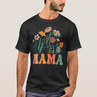 Camiseta Mama Selvagem Uma Flor Selvagem 1º Aniversário Fam