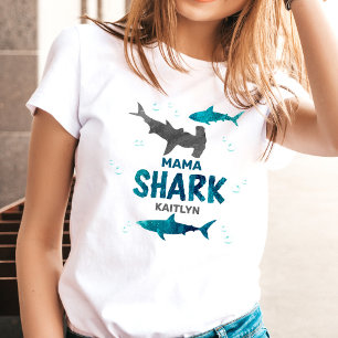 Camiseta Mama Shark   Pais De Qualquer Idade
