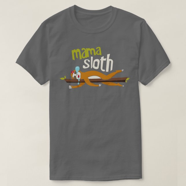 Camiseta Mama Sloth (Frente do Design)