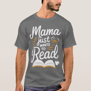 Camiseta Mama Só Quer Ler Óculos Aconchegantes E Caneca Mug