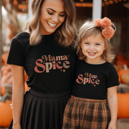 Camiseta Mama Spice e Mini Spice Correspondendo Mamães e Eu