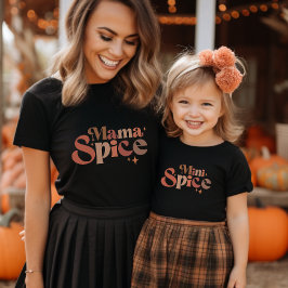 Camiseta Mama Spice e Mini Spice Correspondendo Mamães e Eu