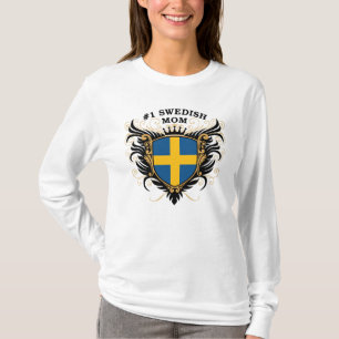 Camiseta Mamã sueco do número um