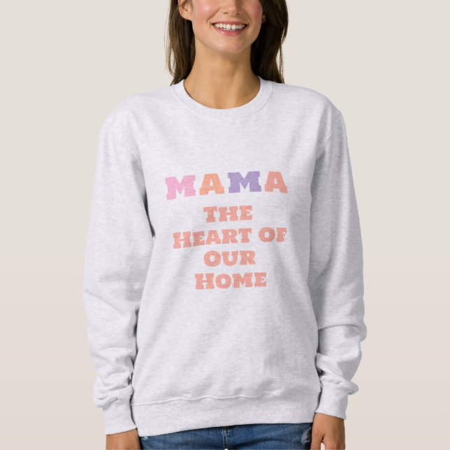 Camiseta Mama Suéter, Presente Personalizado do Dia das Mãe (Frente)