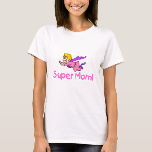 Camiseta Mamã super (vôo)