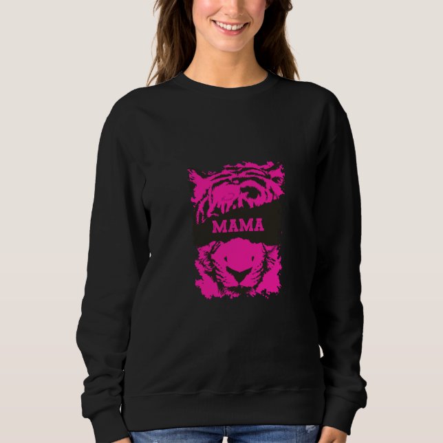 Camiseta Mama Sweatshirt com Tiger Impressão (Frente)
