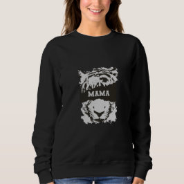 Camiseta Mama Sweatshirt com Tiger Impressão