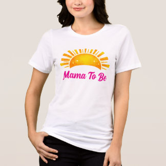 Camiseta Mama To Be Dreamy Pink And Gold
