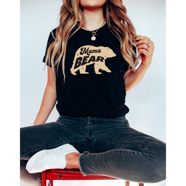Camiseta Mama Urso-Dia das Mães-Mãe-Engraçado (Criador carregado)