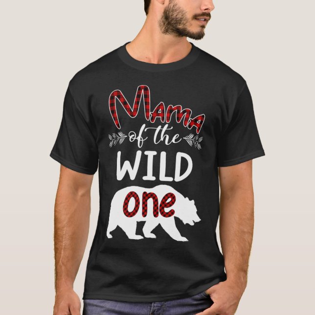 Camiseta Mama Urso Dos Presentes De Aniversário De Uma Xadr (Frente)