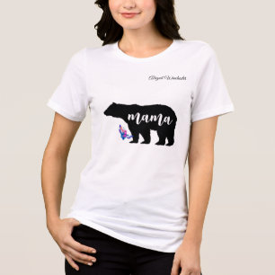 Camiseta Mama Urso personalizado com Nome