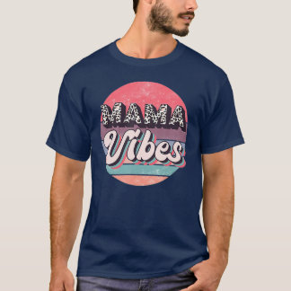 Camiseta Mama Vibes Leopard Vintage Mamães Vibes Lover