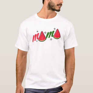Camiseta Mama Watermelon Summer Fruta Watermelon Moth