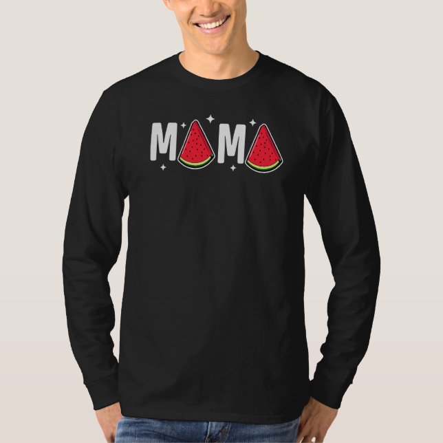 Camiseta Mama Watermelon Summer Fruta Watermelon Moth (Frente)